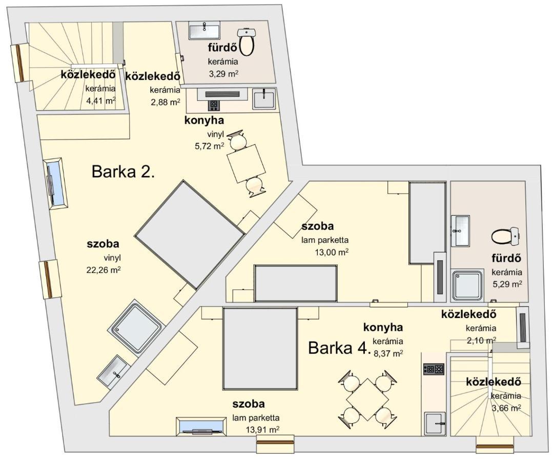 Barka Apartman Eger Exteriér fotografie